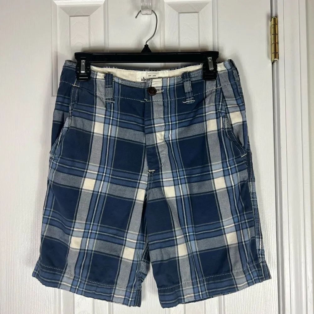 Abercrombie Boys Plaid Shorts Size 14